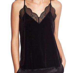 1. State Velvet Lace-trim Camisole Sz L